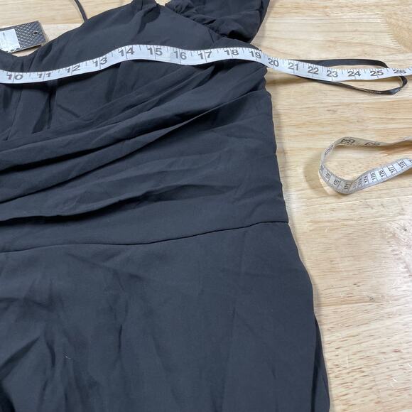 City Chic NWT Entwine Tulip Drape Maxi Dress Black Size 16 V-Neck Off Shoulder - Picture 7 of 13